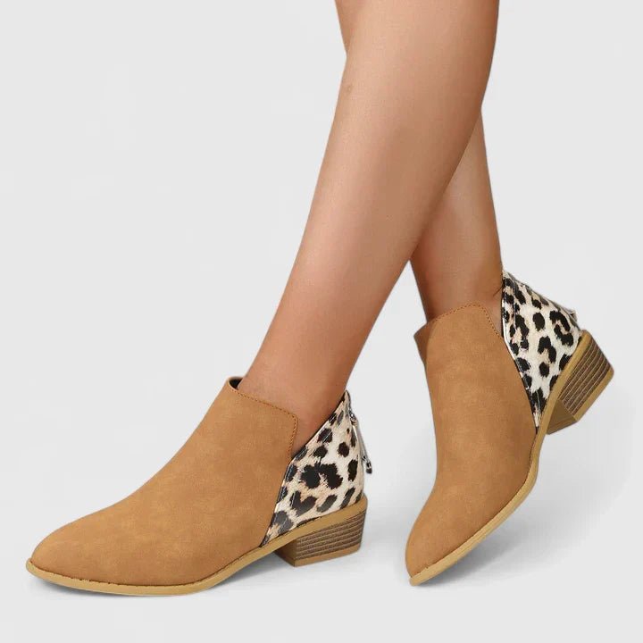 Women's Leopard Ankle Booties