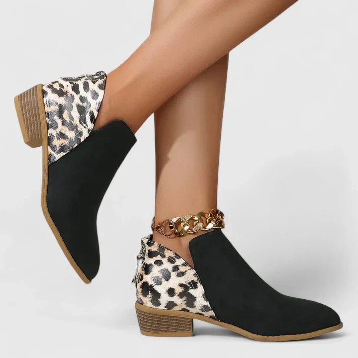 Women's Leopard Ankle Booties