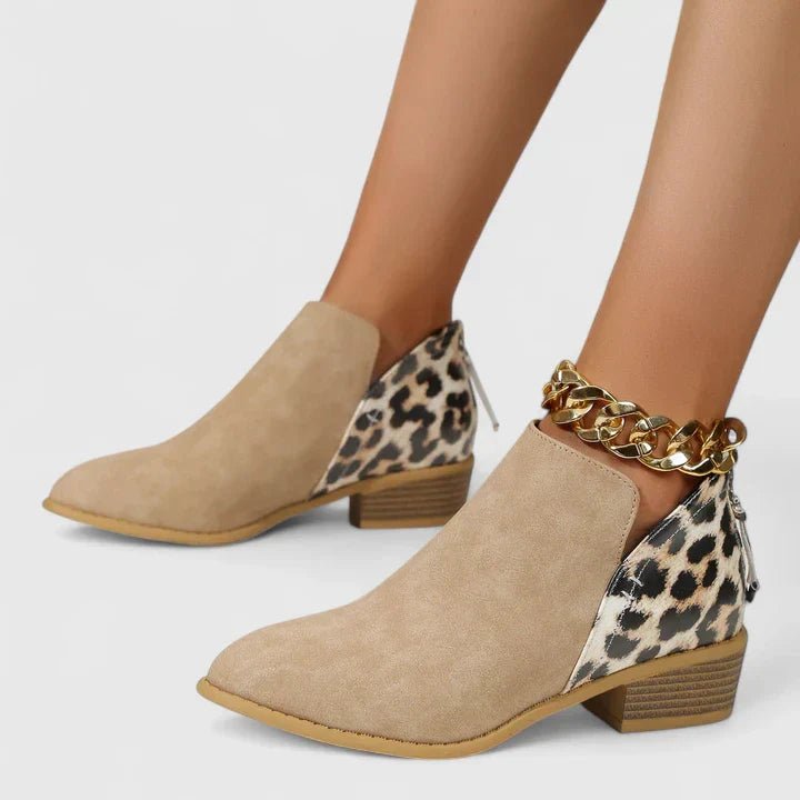 Women's Leopard Ankle Booties