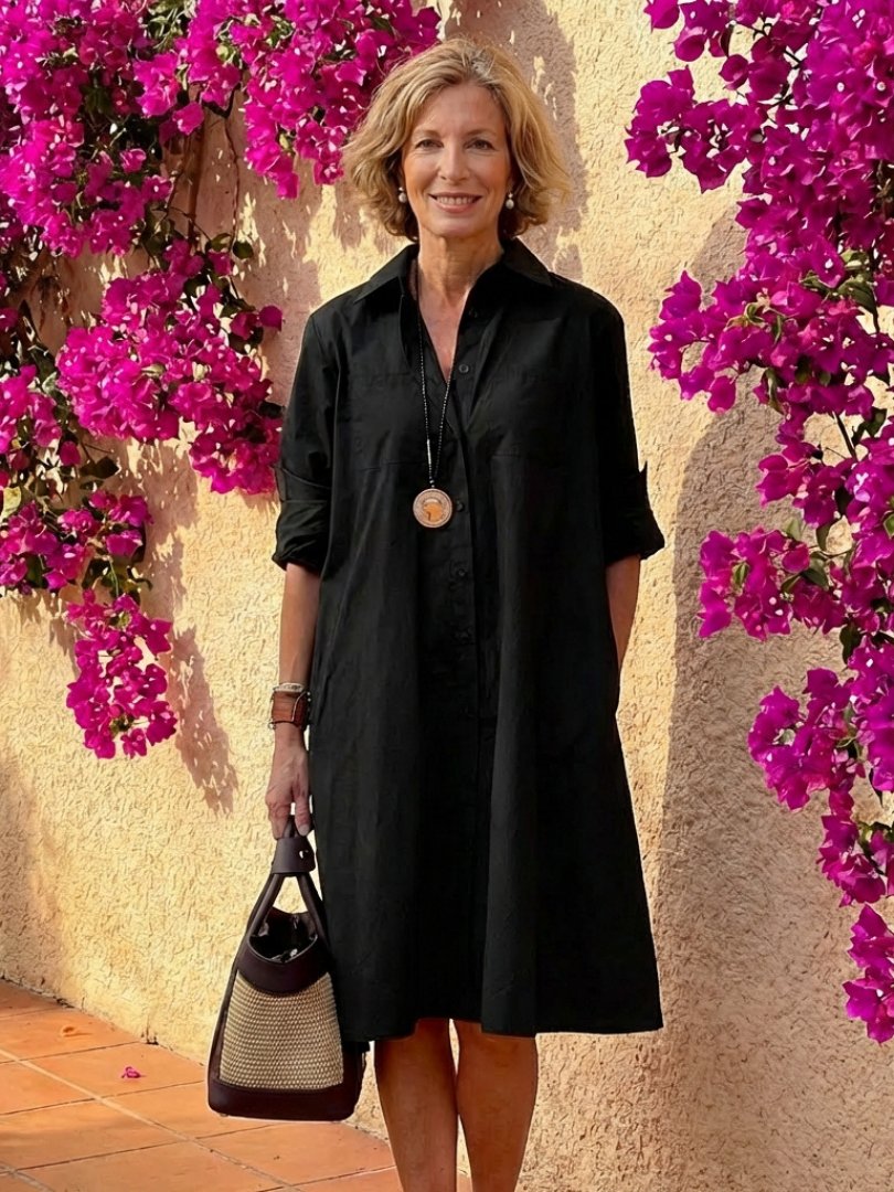 Women's Black Shirt Dress