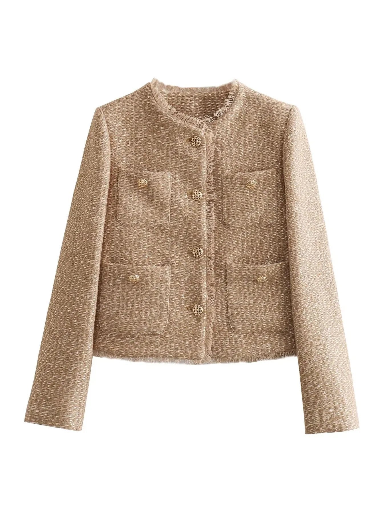 Women's Cropped Tweed Jacket