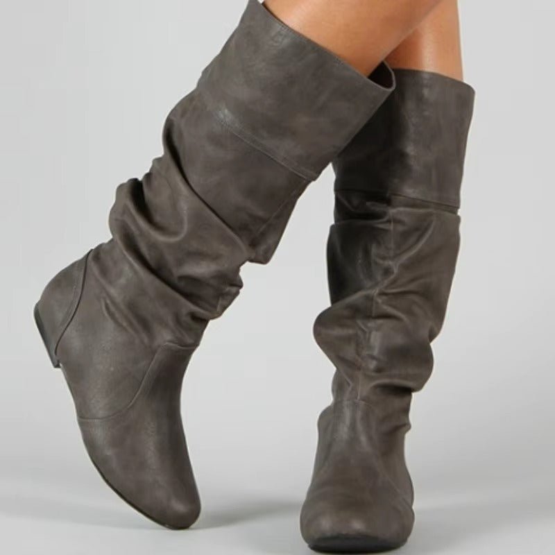 Women's Leather Knee-High Boots