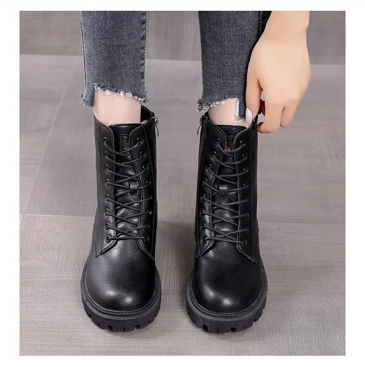 Women's Lace-Up Combat Ankle Boots