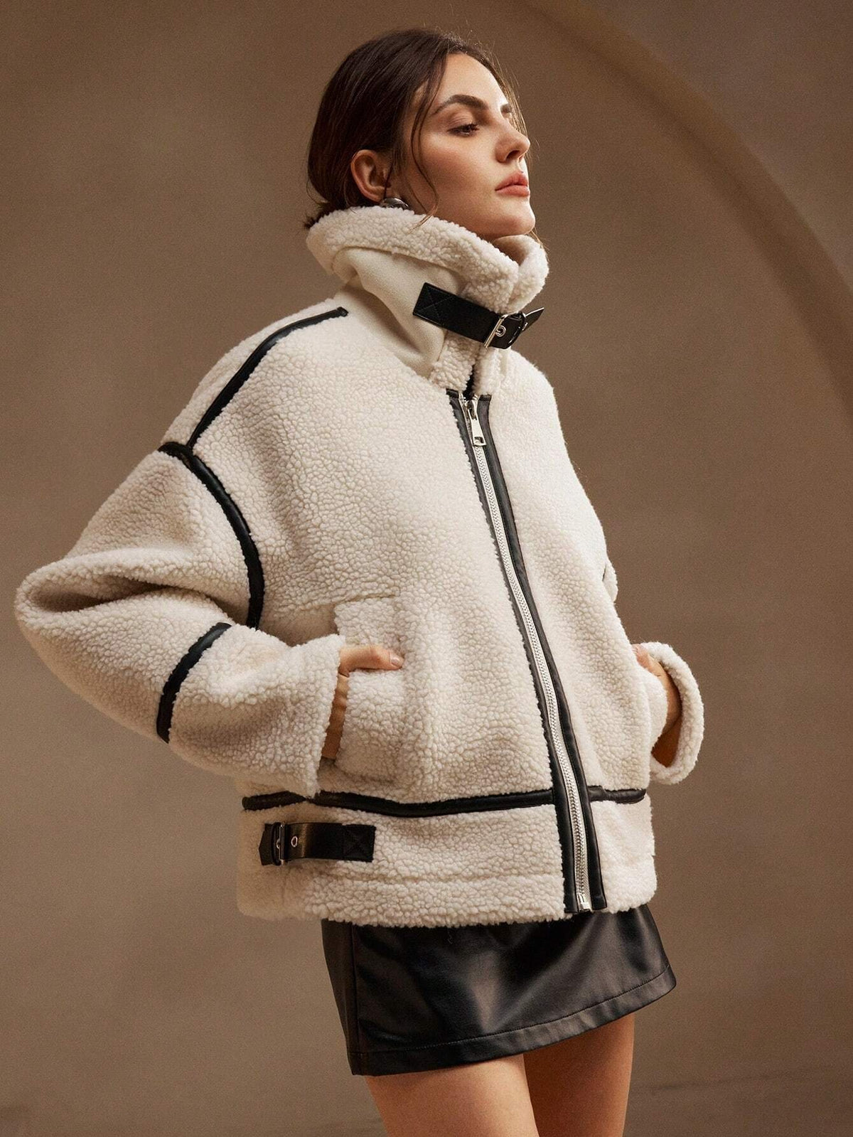 Women's Sherpa Aviator Teddy Jacket