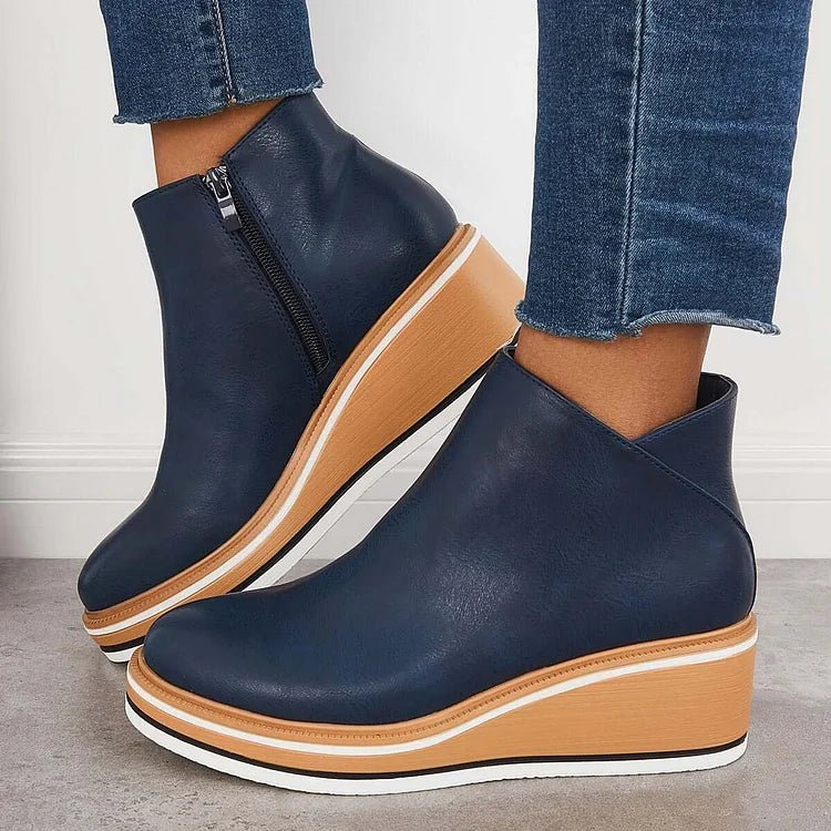 Women's Wedge Platform Ankle Boots