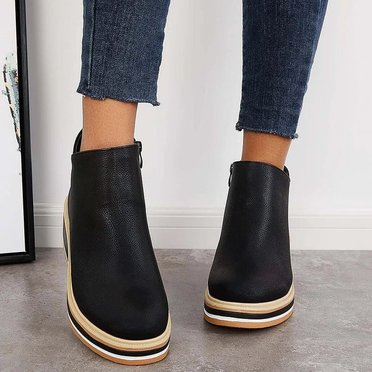 Women's Wedge Platform Ankle Boots