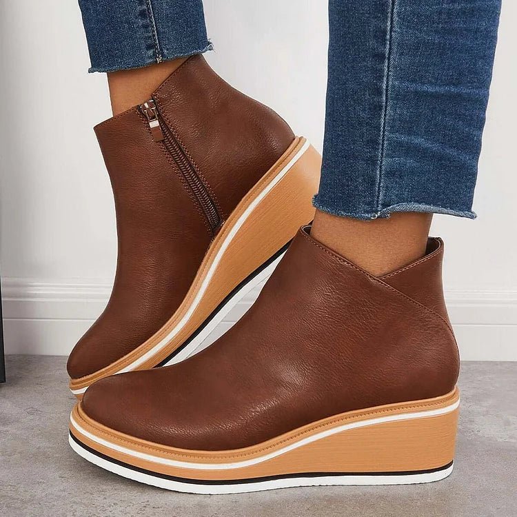 Women's Wedge Platform Ankle Boots