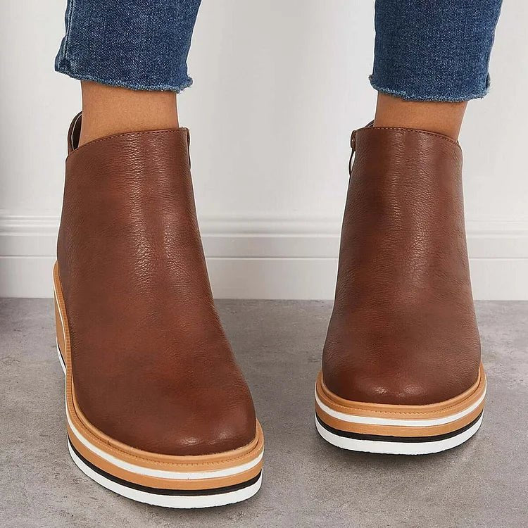 Women's Wedge Platform Ankle Boots