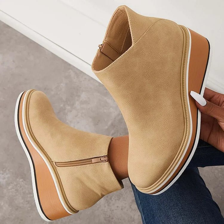 Women's Wedge Platform Ankle Boots