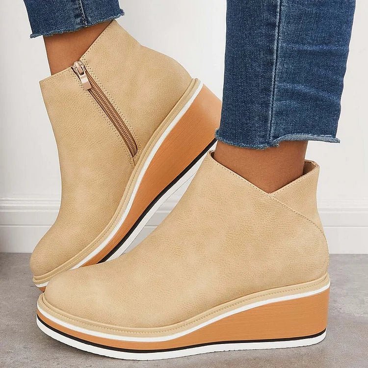 Women's Wedge Platform Ankle Boots