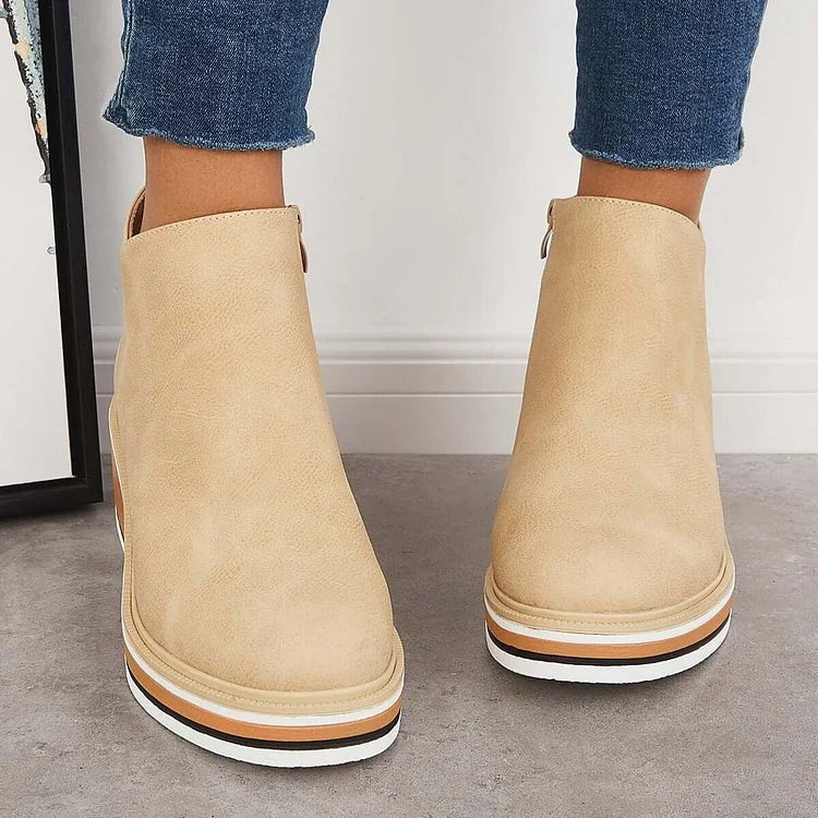 Women's Wedge Platform Ankle Boots