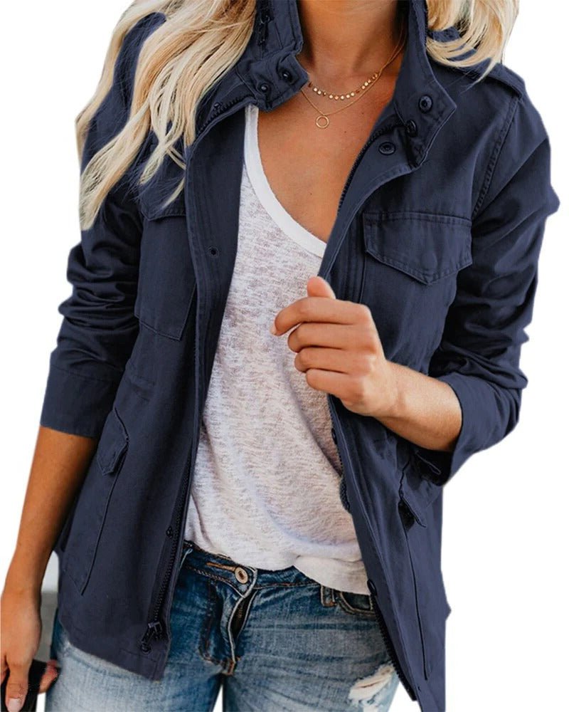 Women's Utility Jacket - Navy Blue