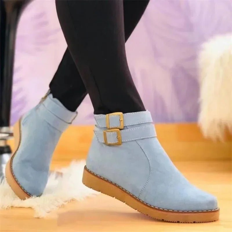 Women's Ankle Boots - Blue