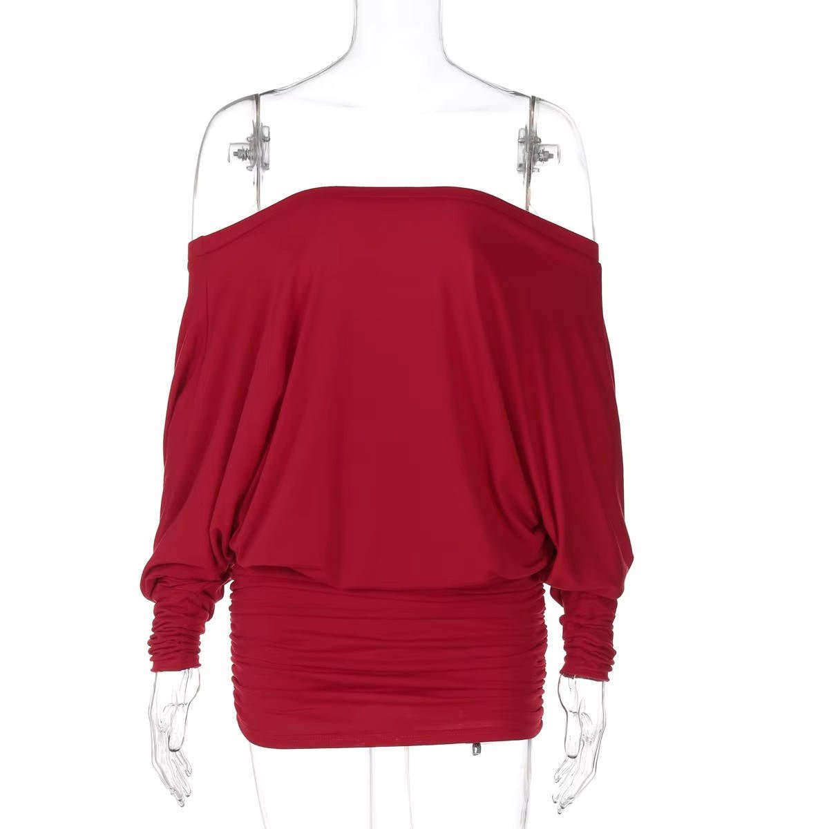 Women's Long Sleeve Off-Shoulder Bodycon Mini Party Dress
