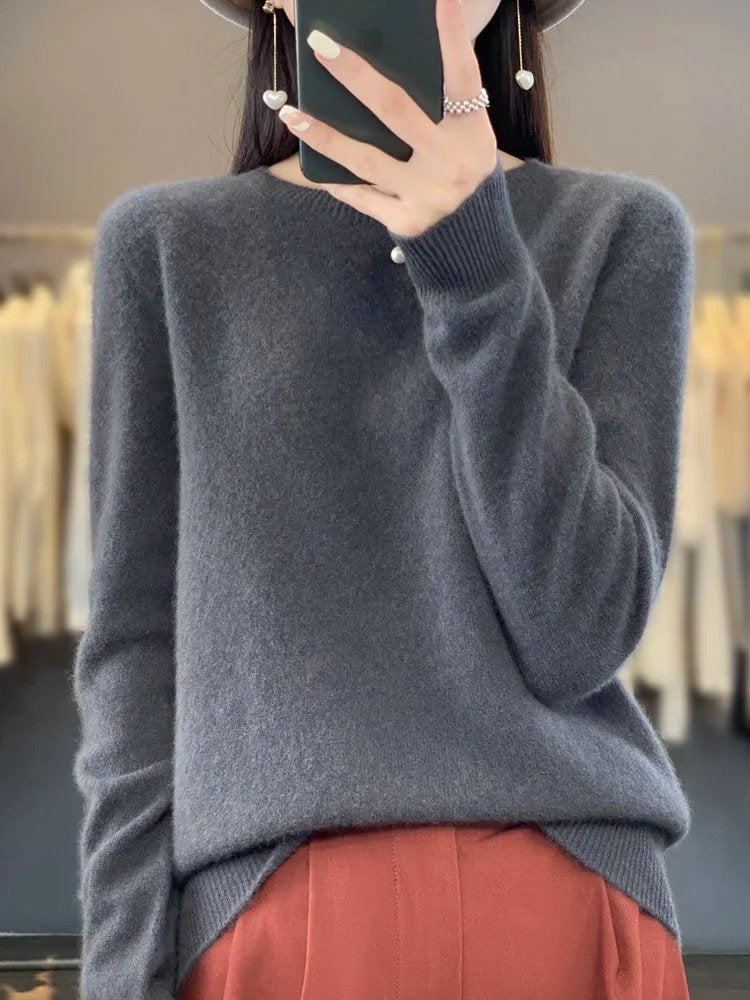 Women's Wool Jumper - Gray