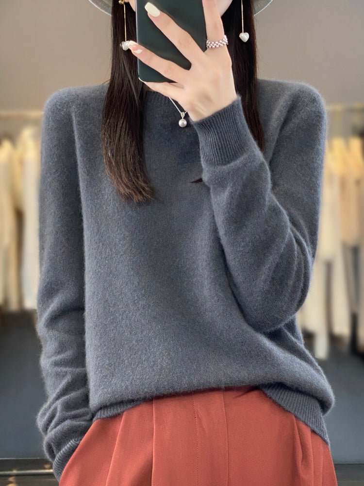 Women's Wool Jumper - Dark Gray