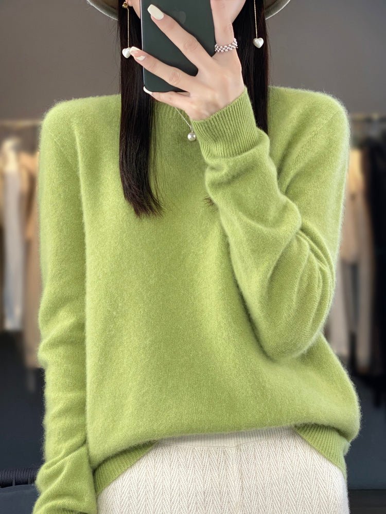 Women's Wool Jumper - Blue Green