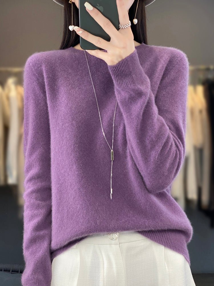 Women's Wool Jumper - Violet