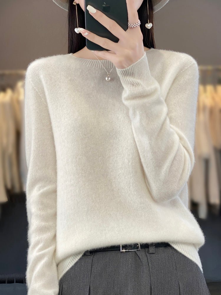 Women's Wool Jumper - White