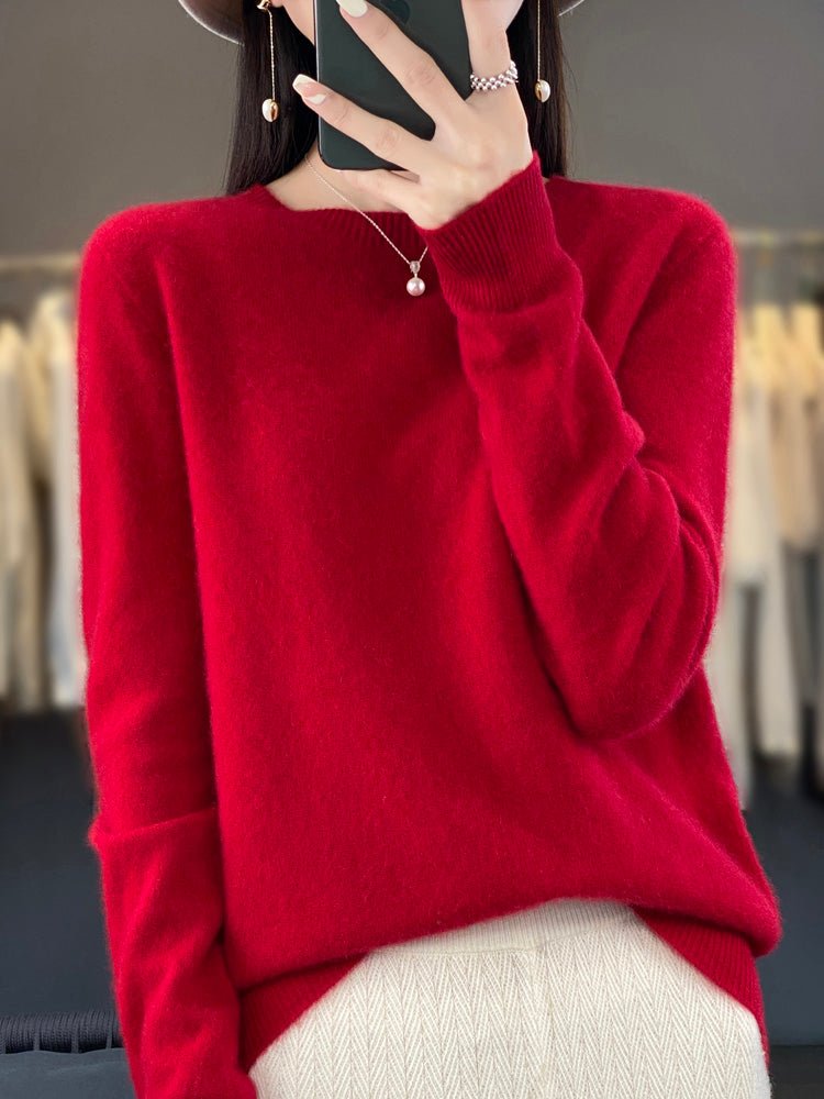 Women's Wool Jumper - Red