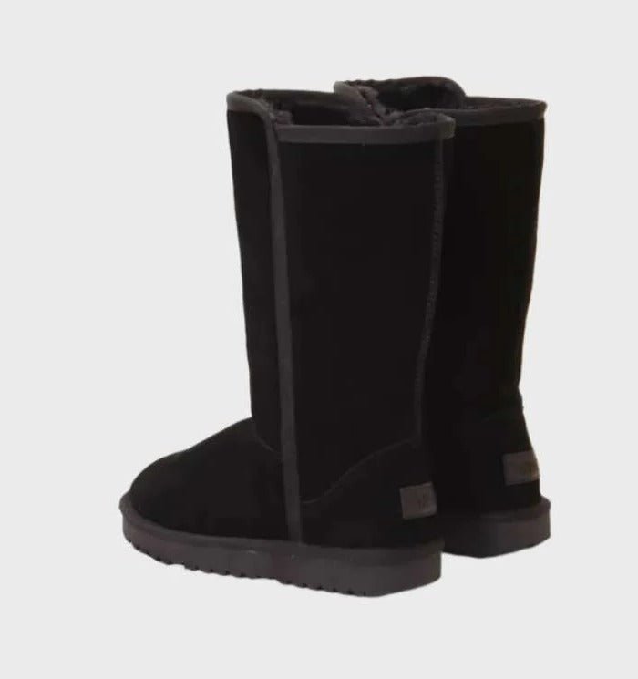 Women's Tall Suede Snow Knee-High Boots - Black