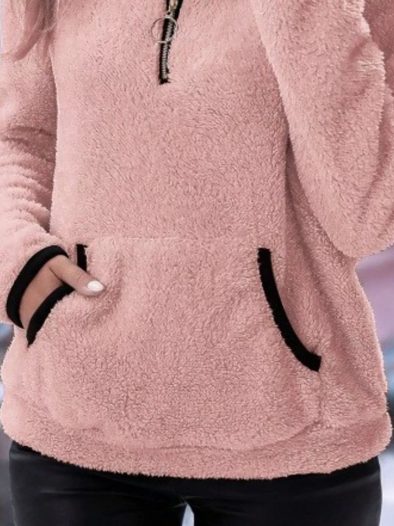 Women's Sherpa Fleece Quarter-Zip Jumper