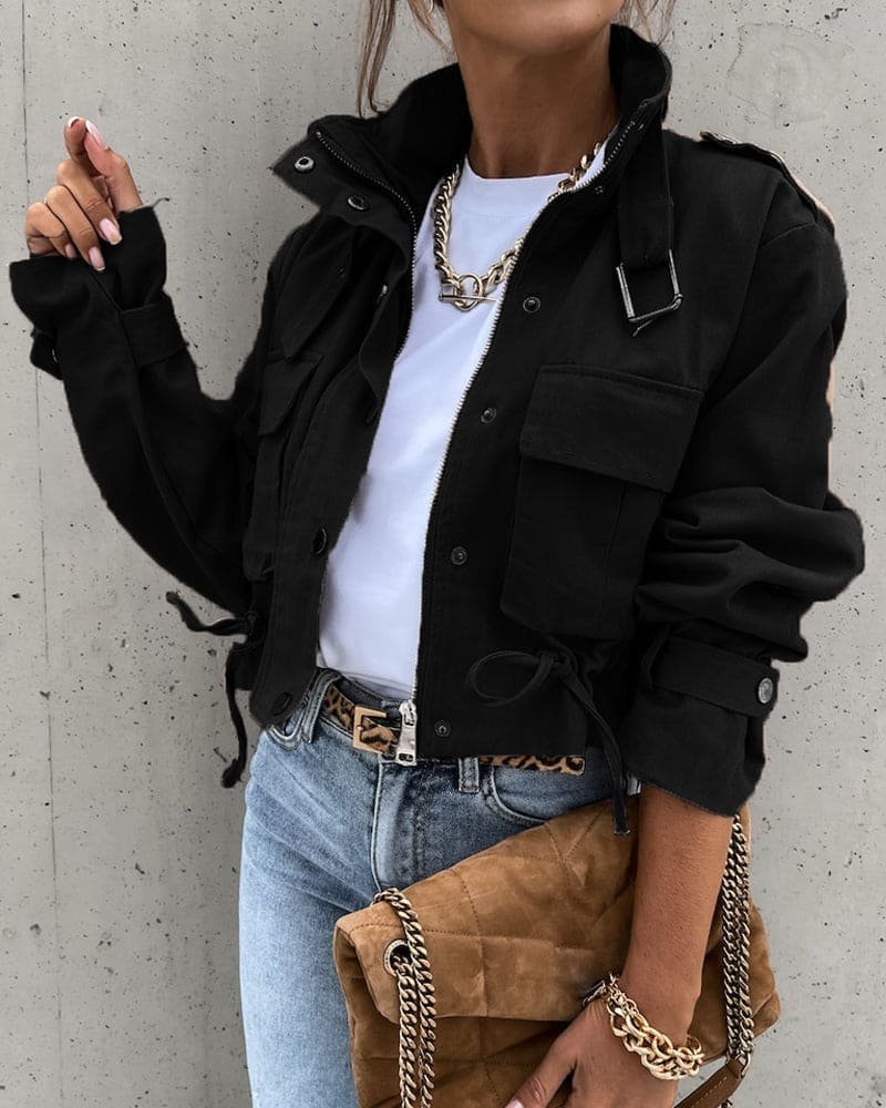 Women's Cropped Utility Jacket