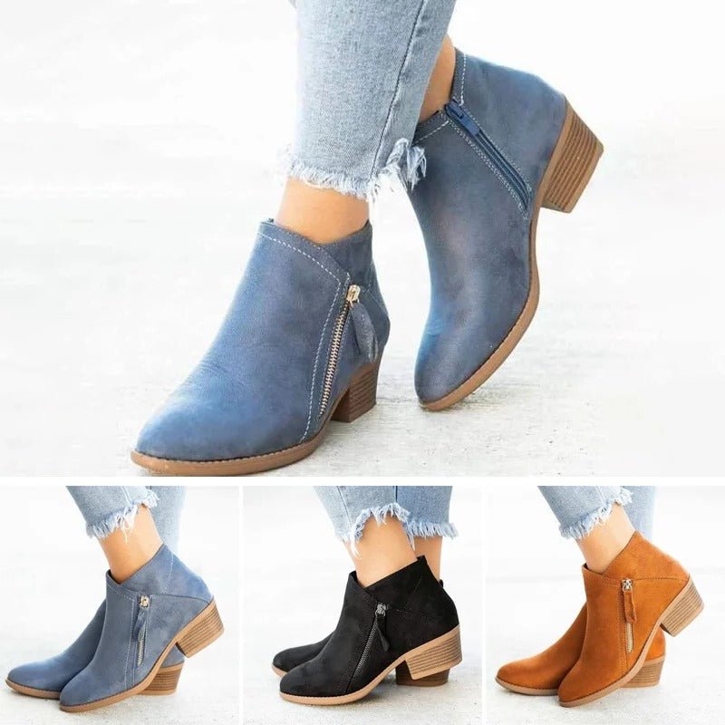 Women's Suede Ankle Booties
