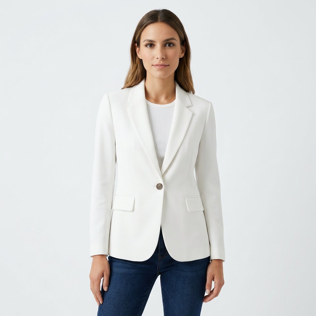 Women's Work Blazer - White