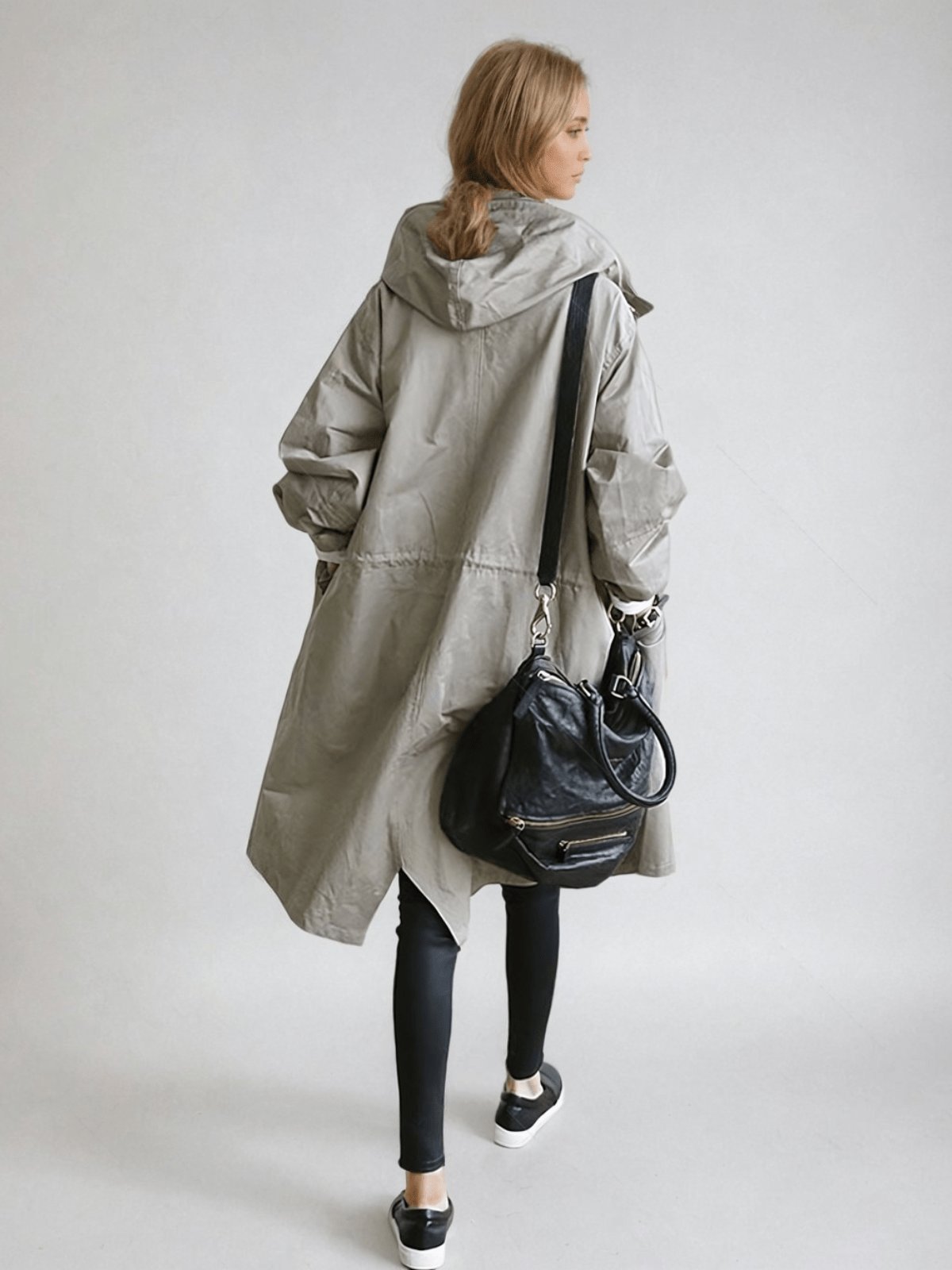 Women's Oversized Hooded Trench Coat