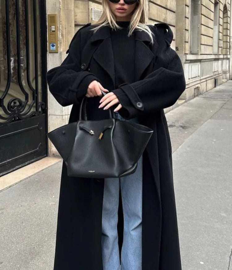 Women's Oversized Wool Trench Coat