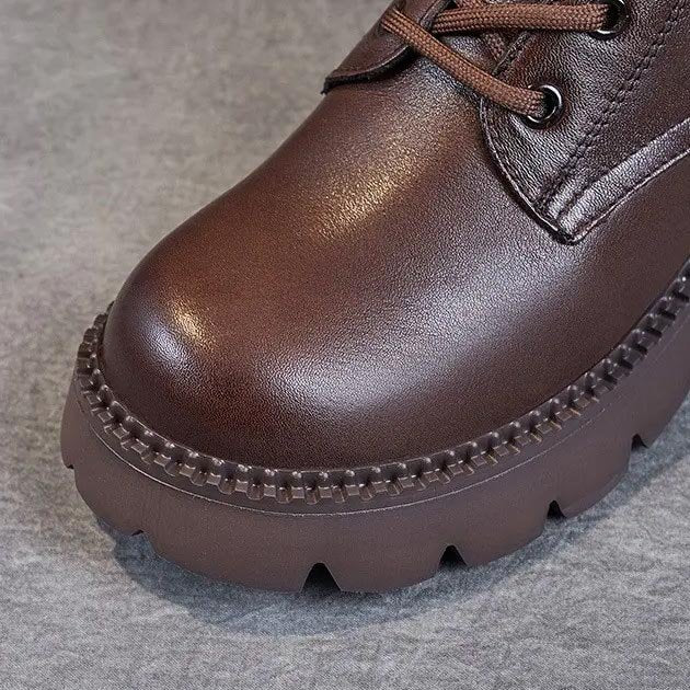 Women's Platform Combat Ankle Boots