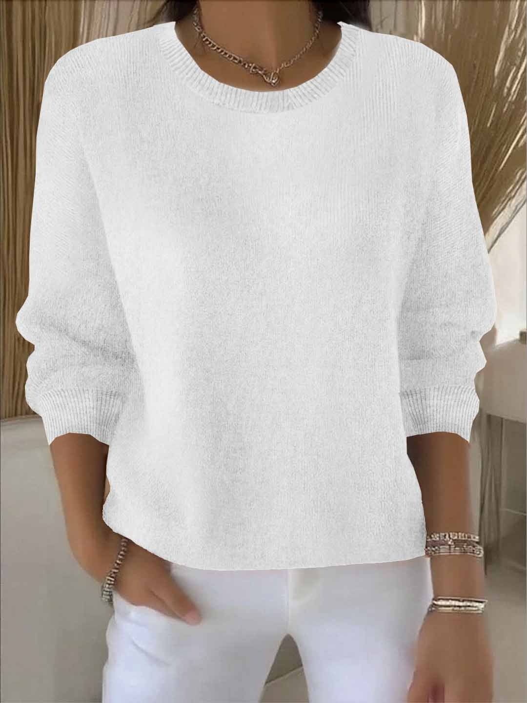 Women's Oversized Jumper - White