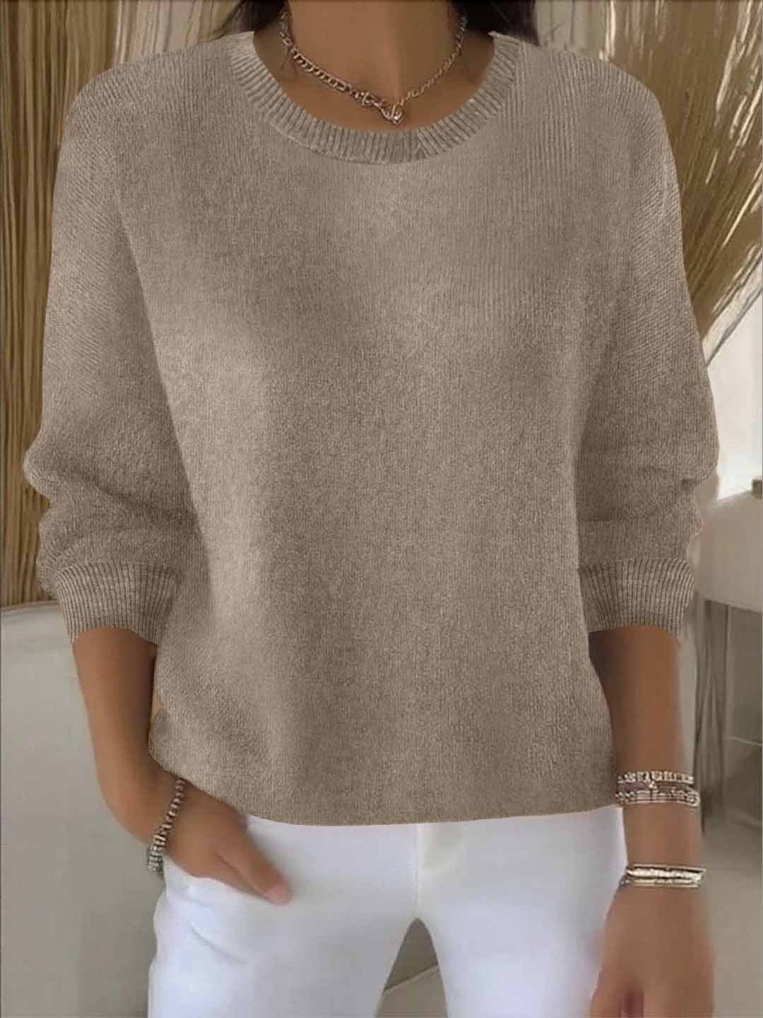 Women's Oversized Jumper - Khaki
