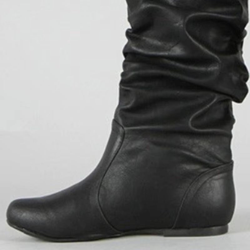 Women's Leather Knee-High Boots