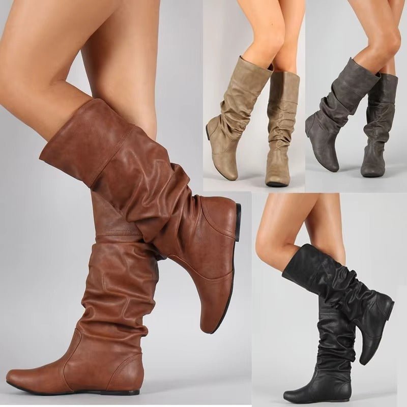 Women's Leather Knee-High Boots
