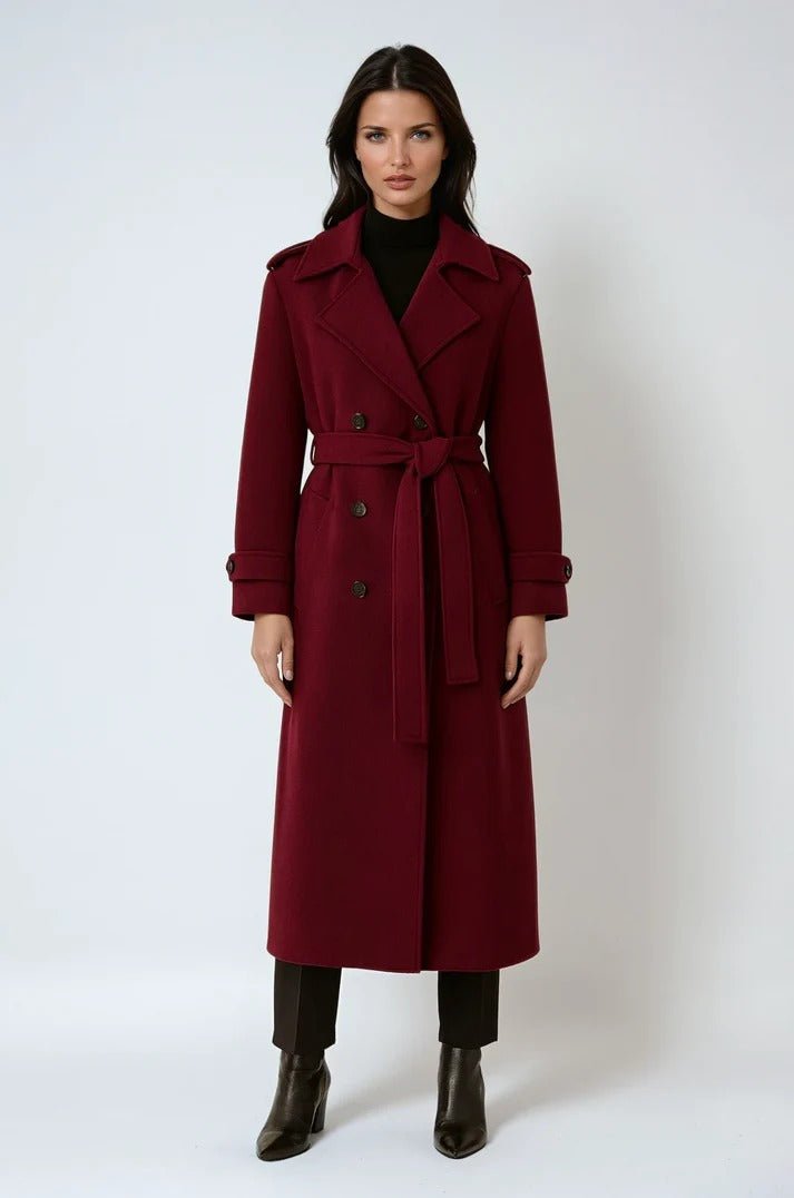 Women's Wool Trench Coat - S