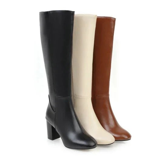 Women's Faux Leather Knee-High Boots