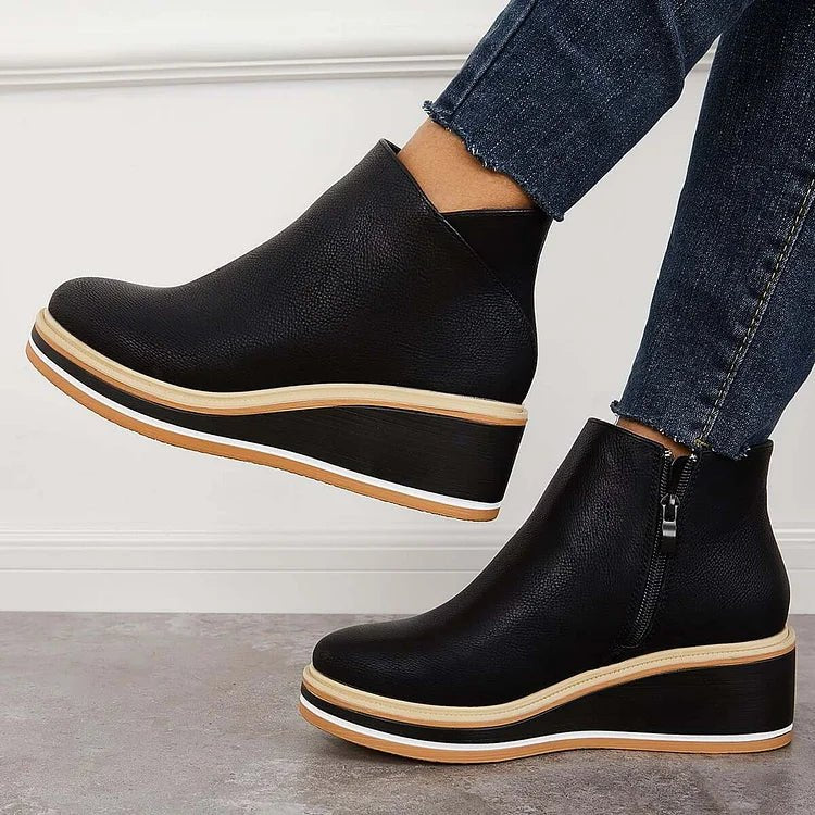 Women's Wedge Platform Ankle Boots
