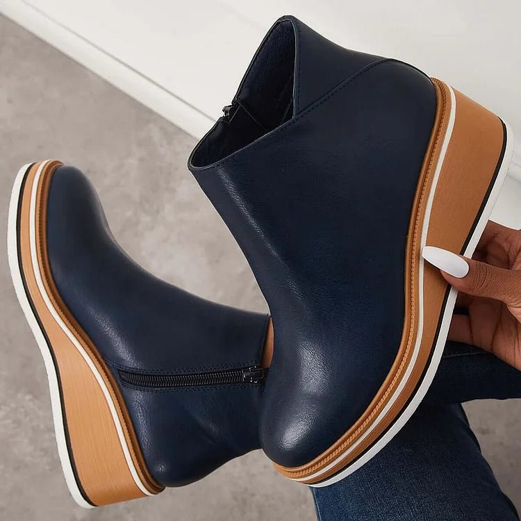 Women's Wedge Platform Ankle Boots