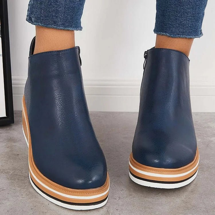 Women's Wedge Platform Ankle Boots