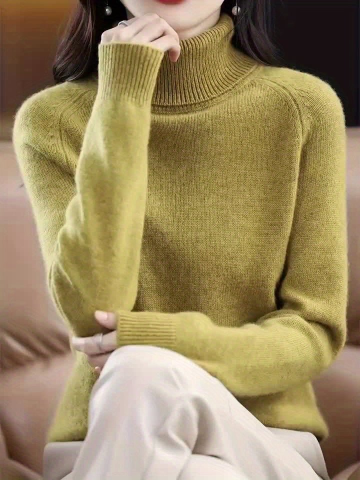Women's Wool Roll Neck Jumper