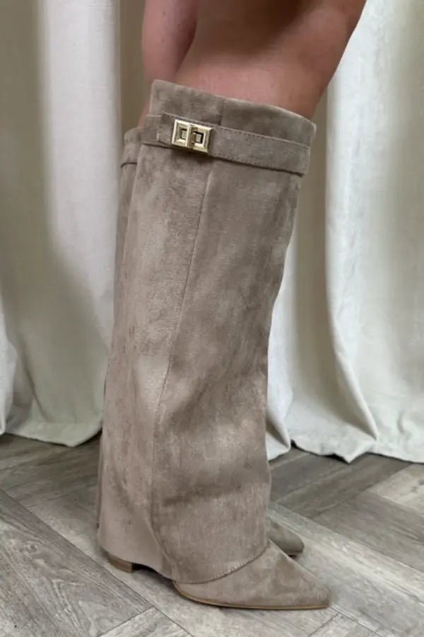 Women's Suede Knee-High Boots