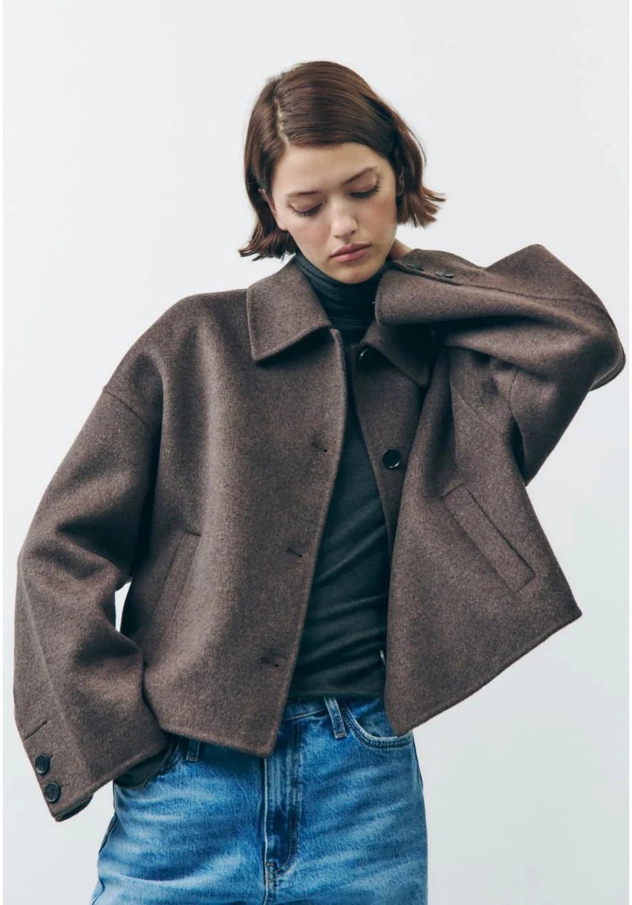 Women's Cropped Wool Jacket