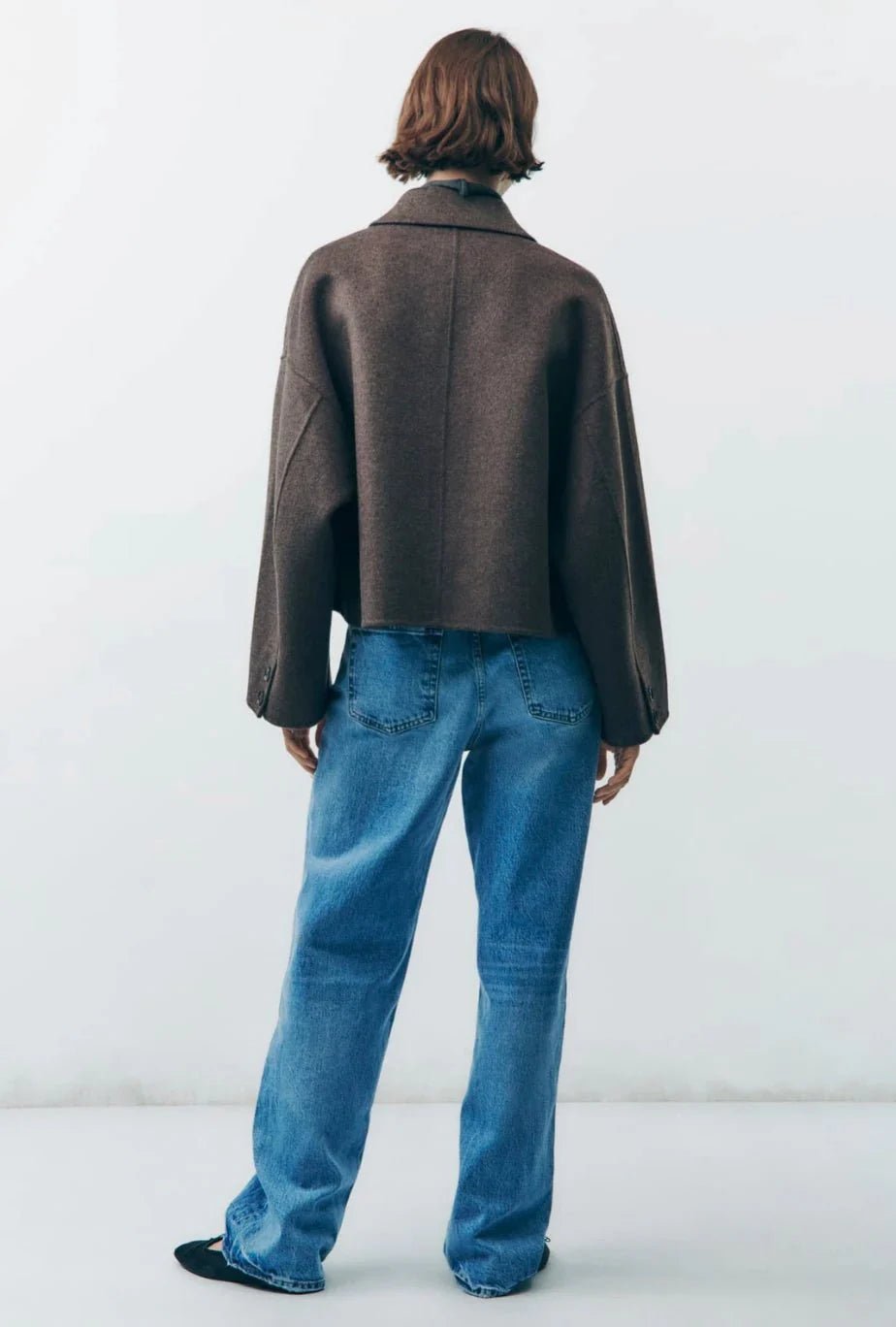 Women's Cropped Wool Jacket