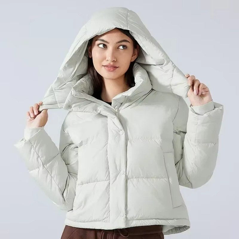 Women's Down-Filled Cropped Puffer Jacket