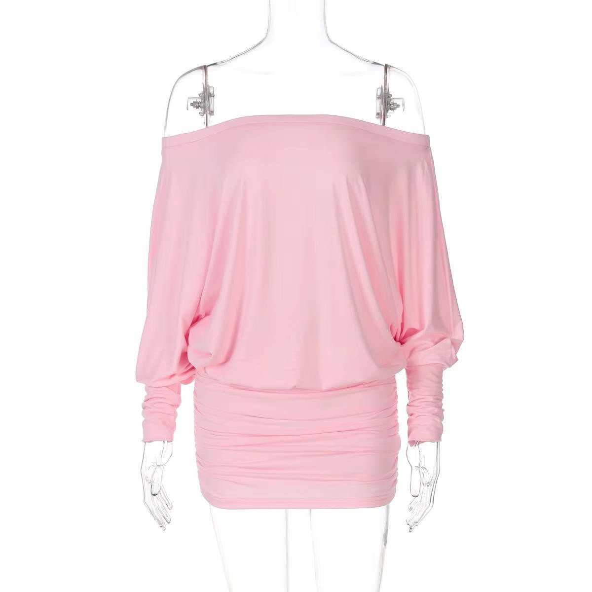 Women's Long Sleeve Off-Shoulder Bodycon Mini Party Dress