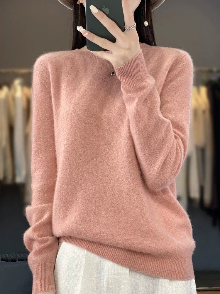 Women's Wool Jumper - Light pink