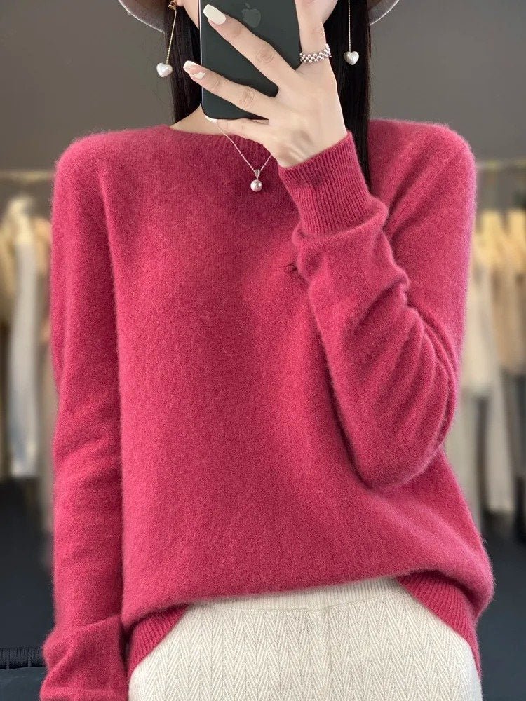 Women's Wool Jumper - Pink