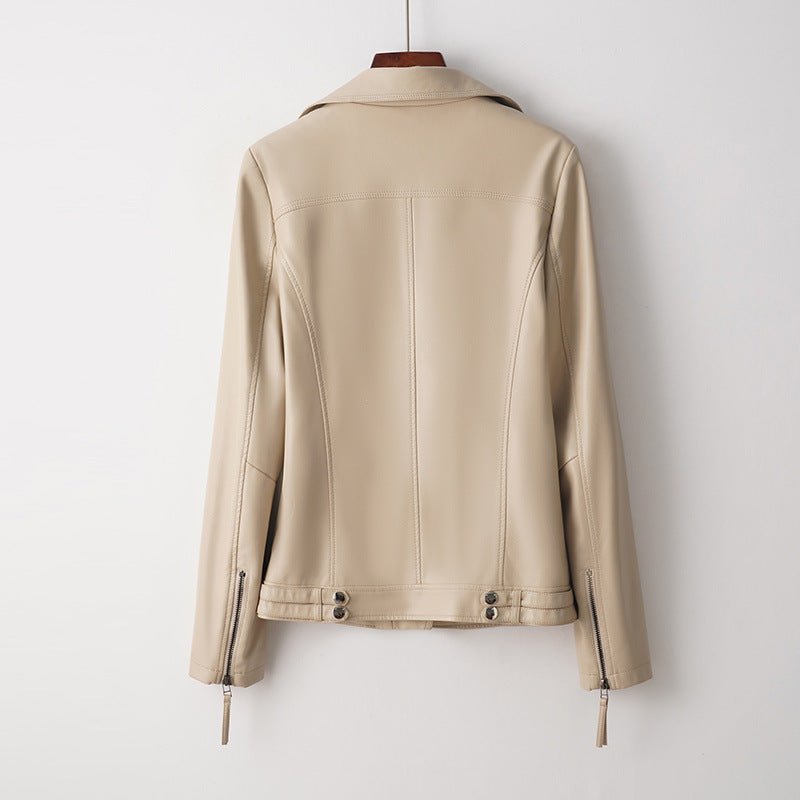 Women's Faux Leather Moto Jacket